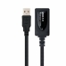 Cable Alargador USB NANOCABLE 10.01.0211 Negro 5 m