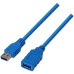 USB pagarinājumu Kabelis NANOCABLE 10.01.0902-BL 2 m Zils (1 gb.)