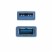 Skarvsladd USB NANOCABLE 10.01.0902-BL 2 m Blå (1 antal)