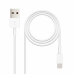 Câble de Données/Recharge avec USB NANOCABLE 10.10.0400 Blanc 50 cm (1 Unité)
