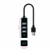 Hub USB NANOCABLE 10.16.4404 Preto (1 Unidade)