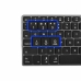 Tastatur NGS MULTI-DEVICE Schwarz Schwarz/Silberfarben Qwerty Spanisch