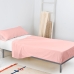 Set beddengoed HappyFriday BASIC KIDS Licht Roze Bed van 105 2 Onderdelen