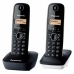 Kabelloses Telefon Panasonic KX-TG1612 Schwarz Schwarz/Weiß