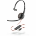 Fejhallgató Mikrofonnal Plantronics 209744-201 Fekete Piros