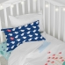 Dekbedovertrek set HappyFriday Moshi Moshi Whale Multicolour Wieg voor baby's 2 Onderdelen