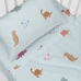 Bedding set HappyFriday HF Mini Dinosaur Multicolour Baby Crib 2 Pieces