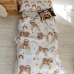 Duvet cover set HappyFriday Moshi Moshi Sleepy Sloth Multicolour Single 2 Pieces