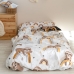 Set husă de pătură HappyFriday Moshi Moshi Sleepy Sloth Multicolor Pat 80/90 2 Piese