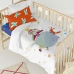 Dekbedovertrek set HappyFriday Le Petit Prince Multicolour Wieg voor baby's 2 Onderdelen