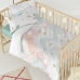 Duvet cover set HappyFriday Le Petit Prince Nuages Multicolour Baby Crib 2 Pieces