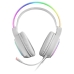 Auricular con Micrófono Gaming Mars Gaming MHRGBW Blanco