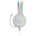 Auricular con Micrófono Gaming Mars Gaming MHRGBW Blanco