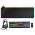 Teclado y Ratón Gaming Mars Gaming MCPEXES Negro Qwerty Español QWERTY