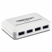 USB Hub Trendnet TU3-H4 Hvit