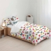 Housse de Couette Decolores Gatets Multicouleur 175 Fils 140 x 200 cm