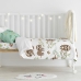 Parure de couette HappyFriday Moshi Moshi Happy Sloth Multicouleur Lit de bébé 2 Pièces