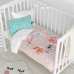 Parure de couette HappyFriday Moshi Moshi Fantasy Multicouleur Lit de bébé 2 Pièces