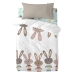 Pārtikas vāka komplekts HappyFriday Moshi Moshi Rabbit Family Daudzkrāsains Bērnu gultiņa 2 Daudzums