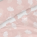 Prešívané obliečky bez výplne HappyFriday Basic Kids Clouds Ružová 105 cm posteľ 180 x 270 cm 2 Kusy