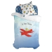 Set husă de pătură HappyFriday Le Petit Prince Son Avion Multicolor Pat 80 2 Piese