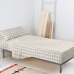 Set beddengoed HappyFriday Basic Kids Vichy Beige Bed van 80/90 2 Onderdelen