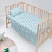 Komplet posteljnine HappyFriday Basic Kids Vichy Modra Otroška posteljica 2 Kosi