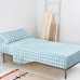 Set di Lenzuola HappyFriday Basic Kids Vichy Azzurro Singolo 180 x 270 cm 2 Pezzi