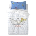Set pokrivača za poplun HappyFriday Le Petit Prince Navire Pisana Dječji krevetić 2 Dijelovi