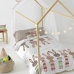 Dekbedovertrek set HappyFriday Moshi Moshi Rabbit Family Multicolour Bed van 80/90 2 Onderdelen