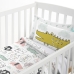 Duvet cover set HappyFriday Moshi Moshi Best Buddies Multicolour Baby Crib 2 Pieces