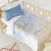 Duvet cover set HappyFriday Le Petit Prince Univers Multicolour Baby Crib 2 Pieces