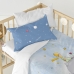 Dekbedovertrek set HappyFriday Le Petit Prince Univers Multicolour Wieg voor baby's 2 Onderdelen