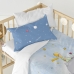 Duvet cover set HappyFriday Le Petit Prince Univers Multicolour Baby Crib 2 Pieces