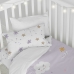 Dekbedovertrek set HappyFriday Moshi Moshi Moons Multicolour Wieg voor baby's 2 Onderdelen