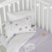 Duvet cover set HappyFriday Moshi Moshi Moons Multicolour Baby Crib 2 Pieces