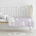 Parure de couette HappyFriday Moshi Moshi Moons Multicouleur Lit de bébé 2 Pièces