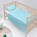 Bedding set HappyFriday BASIC KIDS Blue Baby Crib 2 Pieces