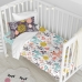 Duvet cover set HappyFriday Moshi Moshi Woodland Multicolour Baby Crib 2 Pieces