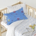 Duvet cover set HappyFriday Le Petit Prince Navire Multicolour Baby Crib 2 Pieces