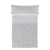 Conjunto de Lençóis HappyFriday Basic Kids Little star Cinzento Solteiro 180 x 270 cm 2 Peças