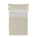 Set di Lenzuola HappyFriday Basic Kids Little star Beige Singolo 2 Pezzi