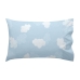 Set di Lenzuola HappyFriday Basic Kids Clouds Azzurro 2 Pezzi