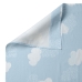 Jeu de draps HappyFriday Basic Kids Clouds Bleu Lit de bébé 2 Pièces