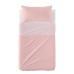 Set beddengoed HappyFriday BASIC KIDS Licht Roze Wieg voor baby's 2 Onderdelen