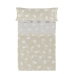 Juego de Sábanas HappyFriday Basic Kids Clouds Beige Cama de 80/90 2 Piezas