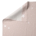 Jeu de draps HappyFriday Basic Kids Little star Rose Lit de bébé 2 Pièces