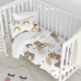 Dekbedovertrek set HappyFriday Moshi Moshi Sleepy Sloth Multicolour Wieg voor baby's 2 Onderdelen