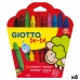 Crayons gras de couleur Giotto BE-BÉ Multicouleur (6 Unités)