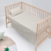 Bettwäsche-Set HappyFriday Basic Kids Vichy Beige Babybettchen 2 Stücke